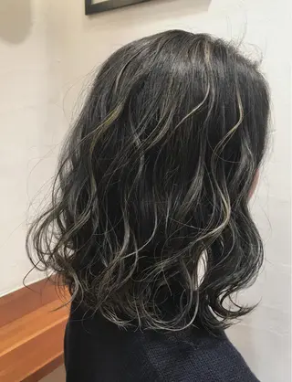 ミディアム カラー メンズカット特化柏駅 徒歩3分LOUのヘアスタイル