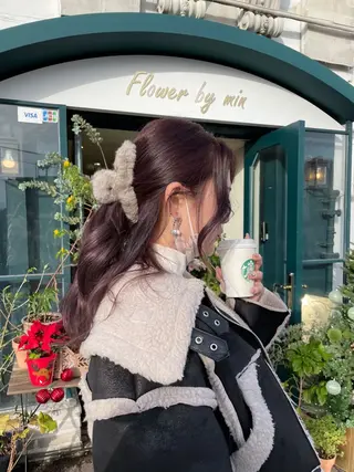 ロング chikashitsu所属・Junmi/ﾁｶｼﾂ /堀江のヘアスタイル