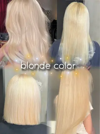 カラー 🇰🇷韓国風ハイ トーンKANA🖤のヘアスタイル