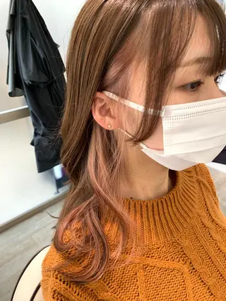 セミロング 髪質改善×艶カラー Haruのヘアスタイル