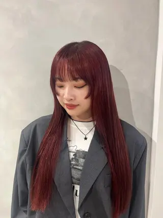 ロング ボブ/ベージュ/ パーマ🪿近森ゆいのヘアスタイル