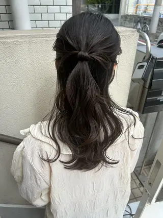 セミロング ヘアアレンジ SHANTi 飯塚 ヘアセット/髪質改善のヘアスタイル
