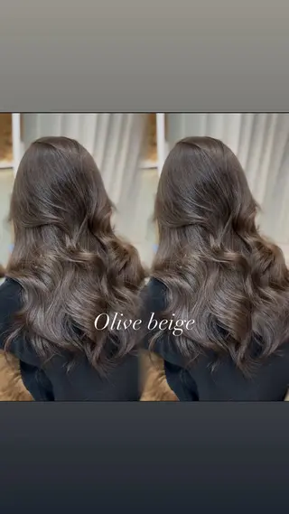 カラー ブリーチなし/ 透明感カラー/松沢のヘアスタイル