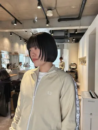 ショート 葉月/ボブ/ 透明感カラー／中目黒のヘアスタイル