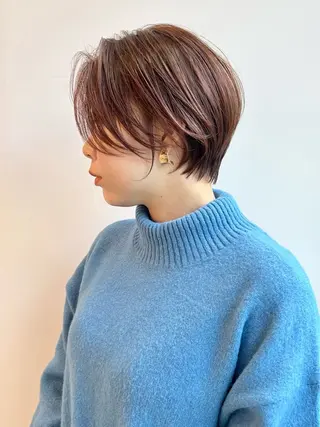 ショート レイヤー/グレージュ 🫧久屋🫧YURIのヘアスタイル