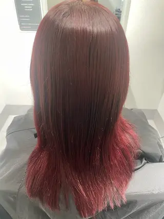 セミロング カラー 三浦 花音のヘアスタイル