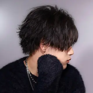 ミディアム カラー パーマ メンズ AI TOKYO Ciel所属・横浜/メンズ特化/ ⚡️aito⚡️のヘアスタイル