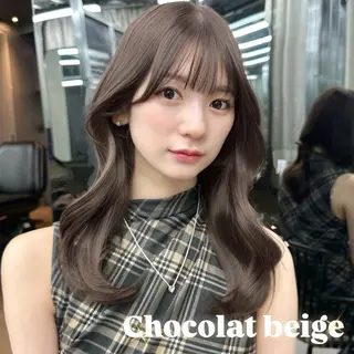 ミディアム 韓国/ワンホンヘア 髪質改善/MaCoのヘアスタイル