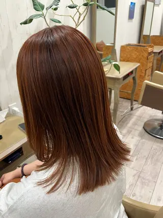 セミロング Orange  cracker所属・阿達 真央のヘアスタイル