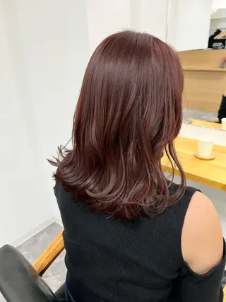 セミロング 透明感/ ハイライト/竹中涼のヘアスタイル