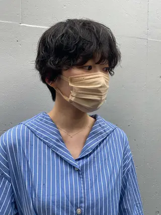 ショート パーマ les baladins du miroir所属・🍃YURI 🍃のヘアスタイル