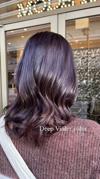 ミディアム ブリーチ/縮毛/ レイヤー🥝ルナのヘアスタイル