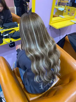 セミロング チビ編み込みエクステ どぅ〜す/YUIのヘアスタイル