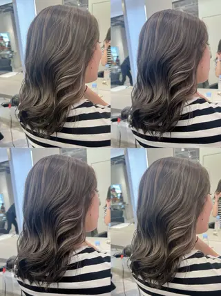 ミディアム カラー 艶ハイトーン‪‪🔆 ️️️安座間 希のヘアスタイル