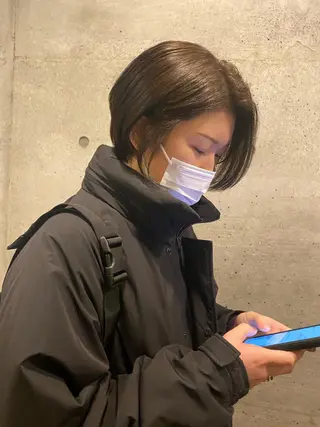 ショート カラー 後藤紗英/髪質改善 /オリーブベージュのヘアスタイル