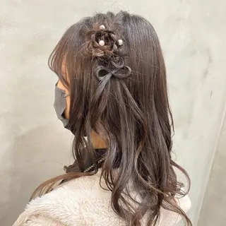 ロング まつパ・ヘアセット ♡Chinami♡のマツエク・マツパデザイン