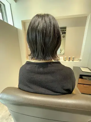 ミディアム オノギ シュンのヘアスタイル