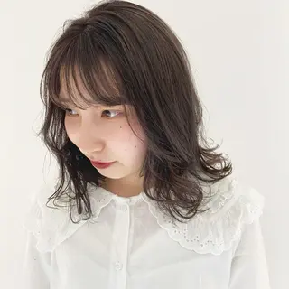 セミロング カラー ヘアアレンジ 🌻Insta指名 NO.1🌻Shoのヘアスタイル