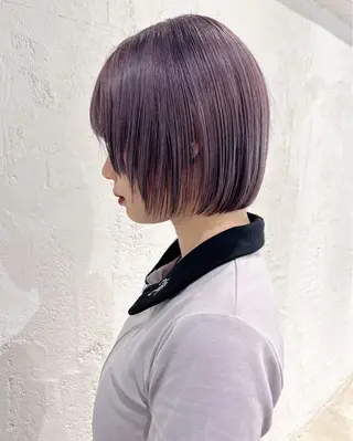 ショート カラー karin🌛ボブ／ 透明感たっぷりカラーのヘアスタイル