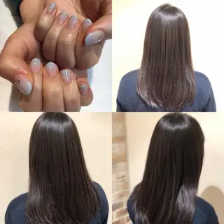 セミロング パーマ ヘアアレンジ ネイル 【ツヤ髪美容師】 ツダケイスケのヘアスタイル