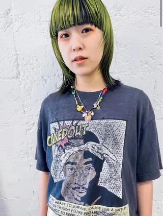 ミディアム カラー MIKU 岡山／倉敷／カットのヘアスタイル