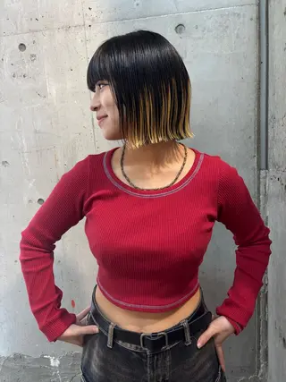 ミディアム lani hair salon所属・SHOTO ハイトー ン/デザインカラーのヘアスタイル