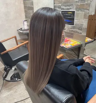 セミロング RIENS♡xrea 山本優舞のヘアスタイル