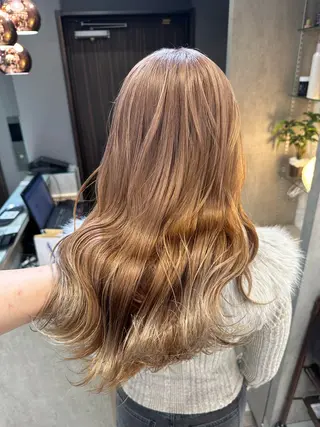 セミロング カラー AYAKASA 暖色カラー/レイヤーのヘアスタイル