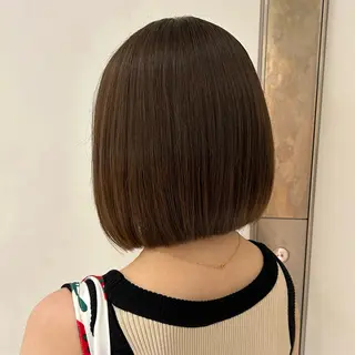 ミディアム カラー コテ巻き風パーマ✨ 韓国ヘア🤎近下菜央のヘアスタイル