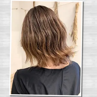 ミディアム カラー 学割 悟 韓国風艶髪縮毛矯正のヘアスタイル