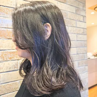 セミロング カラー パーマ ヘアアレンジ 池田 雅史のヘアスタイル