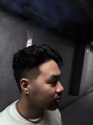 パーマ メンズ 田中 大空のヘアスタイル