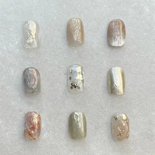 ネイル Ray. ちゅるん系ニュアンスのネイルデザイン