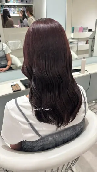 セミロング ParveMix 宮﨑 梨里のヘアスタイル