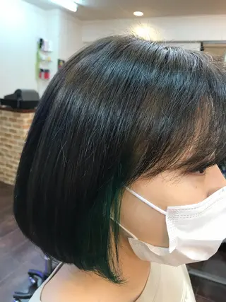ミディアム カラー 桧山 真のヘアスタイル