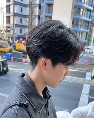 ショート 梅田/パーマ特化/ メンズパーマ/一色翔のヘアスタイル