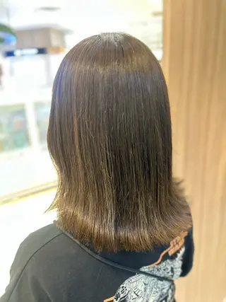 ミディアム カラー 髪質改善/縮毛矯正 ササキナツミのヘアスタイル