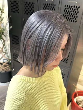 ショート カラー ササキカズマ〻透明感 〻色落ち〻赤み消しのヘアスタイル