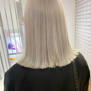 ミディアム カラー レイヤー/ベージュ カラー/ハシモトのヘアスタイル