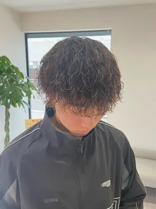 パーマ メンズ 福田 文太のヘアスタイル