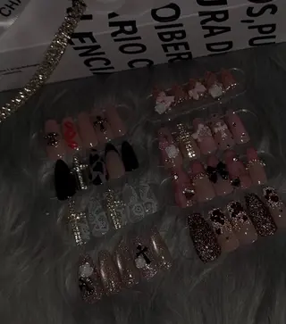 ロング カラー Lii 416のネイルデザイン