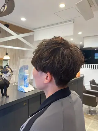 ショート カラー メンズ 柴田 枝利子のヘアスタイル