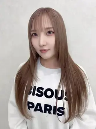 ロング カラー 女性専用サロン梅田 髪質改善カラーakiのヘアスタイル