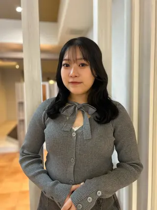 セミロング CIEL 難波店所属・🎀透明感/レイヤ ー/Kotona🎀のヘアスタイル