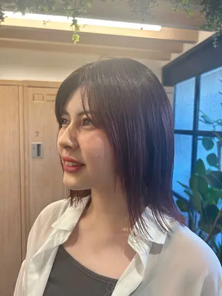 ミディアム カラー 西新  MAHIRO 🩵🫧艶髪🩵🫧のヘアスタイル