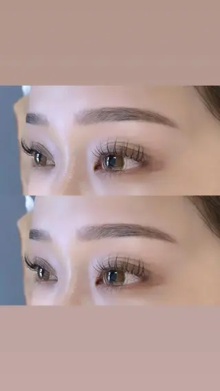 パーマ メンズ マツエク・マツパ アイブロウ BEIGE 金山 🌹RUKAのマツエク・マツパデザイン