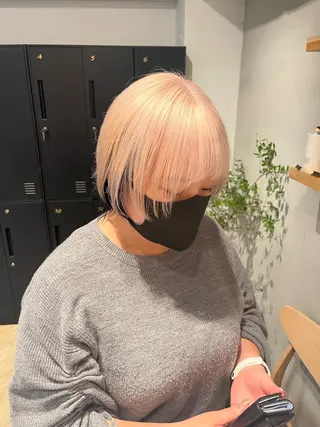 ショート 🌿艶ハイトーン/ 似合わせヘア/ショウのヘアスタイル