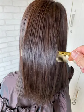 セミロング 尾崎 優也のヘアスタイル