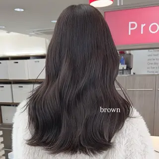セミロング 【髪質改善カラー】 あむ·. ⟡ 🖤のヘアスタイル