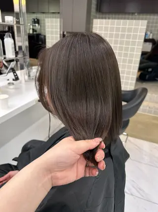 ミディアム カラー パーマ ヘアアレンジ メンズ キッズ ブリーチなしカラー/ ブラウン/レイヤーのヘアスタイル